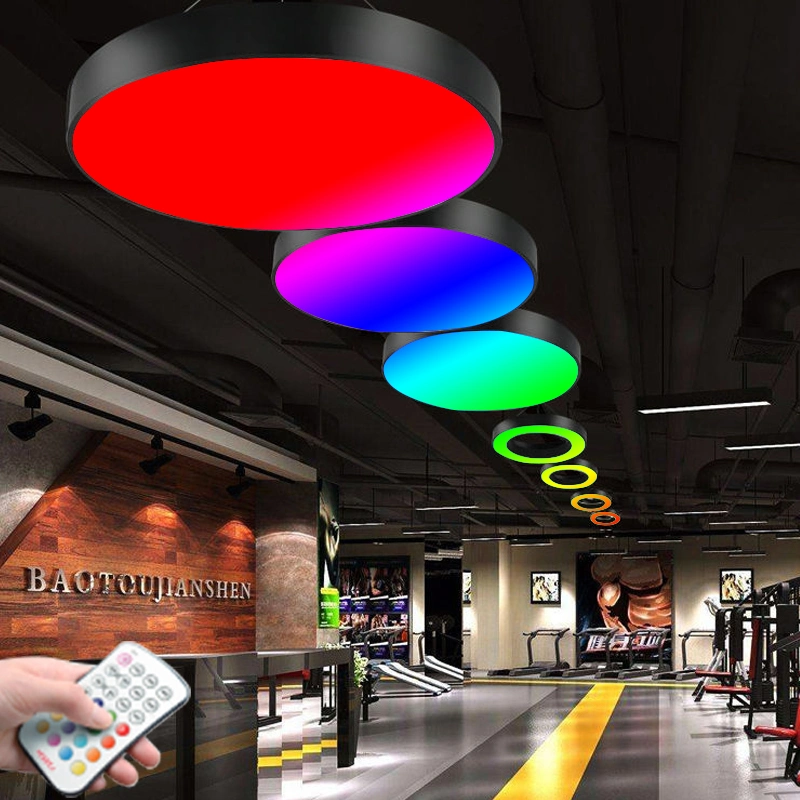 RGB Color Round Panel Shape Pendant LED Light for Projects