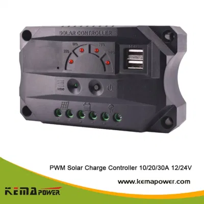 Hhu LED 12VDC 24VDC 20AMP ​​PWM Regolatore di energia solare con USB