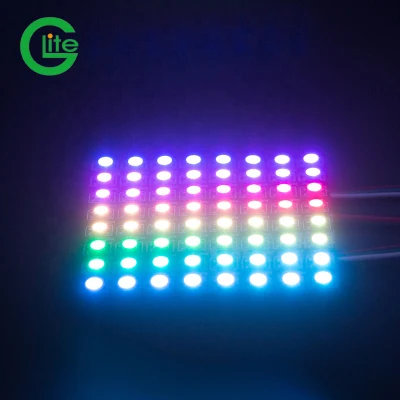 Striscia per pannello a matrice di pixel LED RGB DC5V IP20 Ws2812 indirizzabile digitale di alta qualità